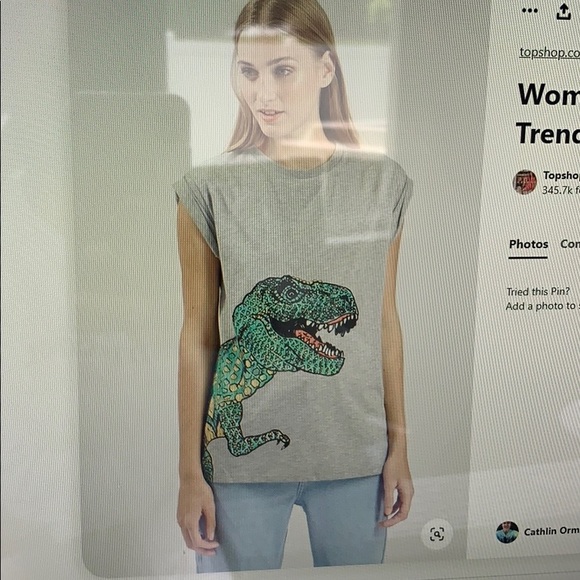 T-Rex Foil Print Tee - Picture 2 of 2